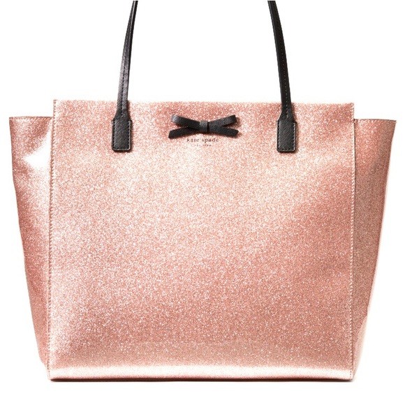 kate spade Handbags - 💖KATE SPADE💖 Glitter Rose Gold Mavis St. Taden